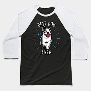 Boston Terrier Best Dog Baseball T-Shirt